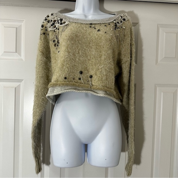 Free People Glam Embellished Pullover Sweater - Picture 6 of 11